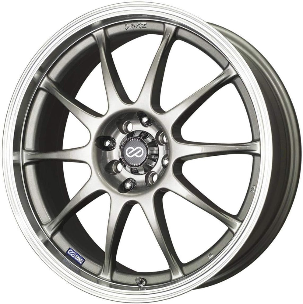15X6.5 J10 (Silver W/ Machined Lip) Wheels/Rims 4X100/114.3 (409-565-01SP)
