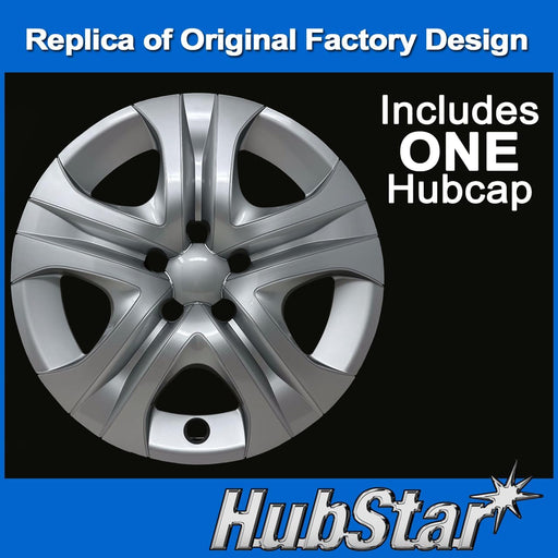 Hubcap Replacement for Toyota Rav4 2013-2018, 17-Inch Wheel Cover, Silver, 1 Piece