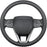 Nappa Premium Leather Car Steering Wheel Cover, Non-Slip, Breathable, Universal 15 Inches (Red Blue Line)