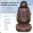**Universal Waterproof Nappa Leather Car Seat Covers Full Set for 5 Seats – Front & Rear Auto Seat Protectors with Head Pillows, Airbag Compatible, Fits Most Cars, SUVs & Trucks, Brown**