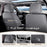 **Universal Waterproof Nappa Leather Car Seat Covers Full Set for 5 Seats – Luxury Seat Protectors with Head Pillows, Airbag Compatible, Universal Fit for Cars, SUVs & Trucks, Gray & White*