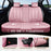 Universal Car Seat Covers Full Set – Waterproof Nappa Leather Seat Covers for Cars, SUVs & Trucks, Luxury Interior Protection with Head Pillows, Pink
