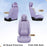Universal Seat Covers Full Set, 5 Seats Universal Seat Covers for Cars, Waterproof NAPPA Leather Car Seat Covers with Head Pillow, Auto Protectors Fit for Most Sedans SUV Pick-Up Truck-Purple