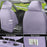 Universal Purple Leather Car Seat Covers Full Set - Waterproof Car Seat Protector Cushion for Front & Back Seats, Fits Most Auto Cars Truck SUV