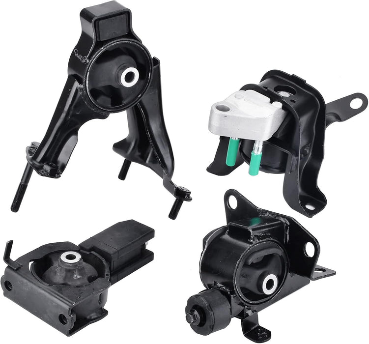 4PCS Engine Motor Transmission Mount Kits Compatible with Corolla Matrix Pontiac Vibe 1.8L 2003-2008 Engine Trans Mount Replace A4218 A4219 A4220 A4221