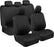 Ultrasleek Beige Seat Covers for Cars Full Set, Two-Tone Front Seat Covers with Matching Back Seat Cover, Stylish Car Seat Protectors with Split Bench Design,