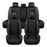 For 1 SEAT/5 SEAT Car Seat Covers Pu Leather Seats Cover Full Set Seat Cushion Cover Front Rear Seat Cover Universal SUV Trucks