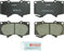 BC976 Quietcast Premium Ceramic Disc Brake Pad Set - Compatible with Select Lexus GX460, GX470; Toyota 4Runner, FJ Cruiser, Sequoia, Tacoma, Tundra; FRONT