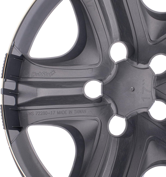 Hubcap Replacement for Toyota Rav4 2013-2018, 17-Inch Wheel Cover, Silver, 1 Piece