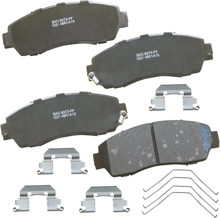Premium SBC1521 Ceramic Front Brake Pads for Select Models Acura RDX, Honda Accord Crosstour, CR-V, Odyssey, Passport, Subaru Legacy