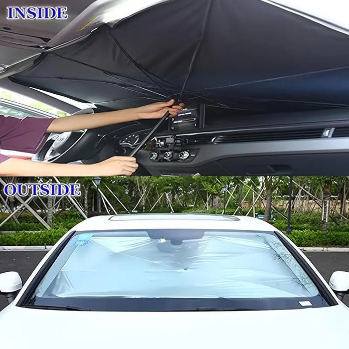 Foldable Anti-Uv Windshield Sunshade, Multipurpose Car Front Window Heat Protective Umbrella for Sedan Suvs, Automotive Exterior Accessories for Men & Women, Car Stuff, Vehicle