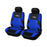 Car Seat Covers for 5 Seats Universal, Fabric Breathable Car Front & Rear Seat Protectors, with Tire Track Details, Airbag Compatible, Full Protection, Fits Most Cars Trucks Vans Suvs, Red Vehicle Seat Covers, Truck Accessories, Car Interior Accessories