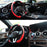 Black and Red Steering Wheel Cover Microfiber Leather Sporty Car Accessories for Men and Women,Breathable Non-Slip Universal Fit 14 1/2-15 Inch