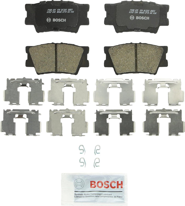 BC1212 Quietcast Premium Ceramic Disc Brake Pad Set - Compatible with Select Lexus Es300H, ES350, Hs250H; Pontiac Vibe; Toyota Avalon, Camry, Matrix, RAV4; REAR