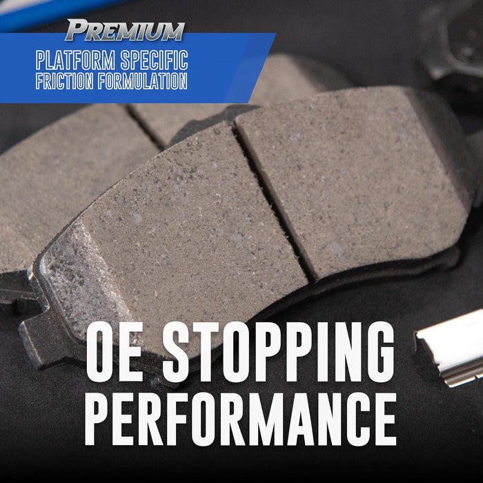 Premium SBC1521 Ceramic Front Brake Pads for Select Models Acura RDX, Honda Accord Crosstour, CR-V, Odyssey, Passport, Subaru Legacy