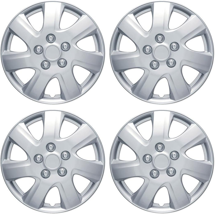Hubcaps Wheel Covers for (2006-2014) Toyota Camry 16 Inch Hubcaps Set of 4, Snap-On Direct OEM Replacement for Toyota Camry Hubcaps 16 Inch Wheel Covers Impact-Resistant High Durability