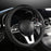 Car Steering Wheel Cover, Universal 15 Inch, the Latest Microfiber Leather Breathable Technology Fabric, Non-Slip, Comfortable, Warm in Winter and Cool in Summer, Black