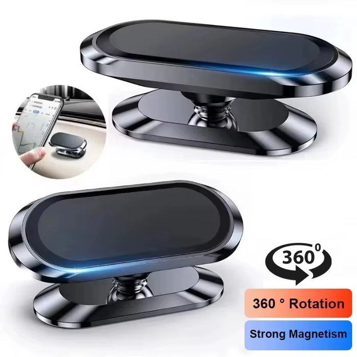 Experience Ultimate Convenience with the 360° Rotatable Magnetic Car Phone Holder - Perfect for iPhone, Samsung, Xiaomi, and Huawei!