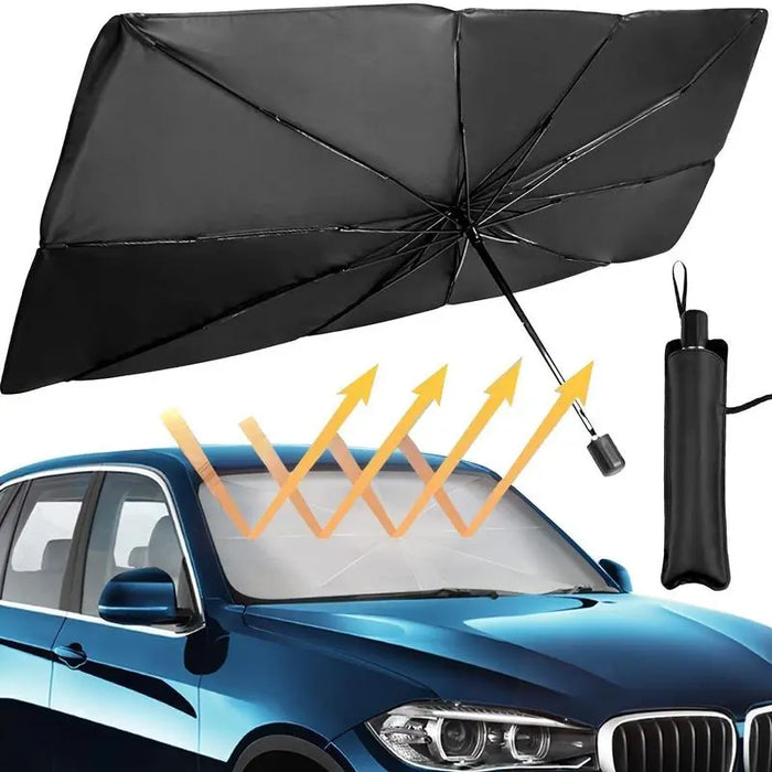 Foldable Anti-Uv Windshield Sunshade, Multipurpose Car Front Window Heat Protective Umbrella for Sedan Suvs, Automotive Exterior Accessories for Men & Women, Car Stuff, Vehicle