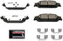 Rear Brake Pads for Cadillac Escalade 2015-20 |Chevrolet Silverado 1500 2014-18| Suburban 2015-20 - Z36 Truck & Tow Carbon-Fiber Ceramic Brake Pads with Installation Hardware, Z36-1707
