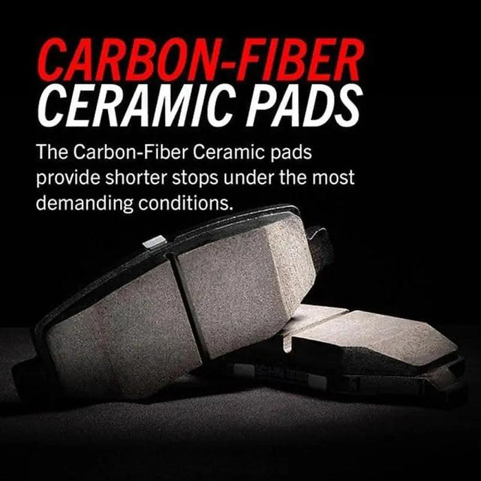 Front Brake Pads for Cadillac Escalade 2008-20 |Chevrolet Silverado 2007-19 |Tahoe 2008-20 - Truck & Tow Carbon-Fiber Ceramic Brake Pads with Installation Hardware, Z36-1363