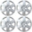 HK993 Silver 15" Hubcaps Wheel Covers for Toyota Corolla (15 Inch) – Four (4) Pieces Corrosion-Free & Sturdy – Full Heat & Impact Resistant Grade – OEM Replacement, 4 Pack