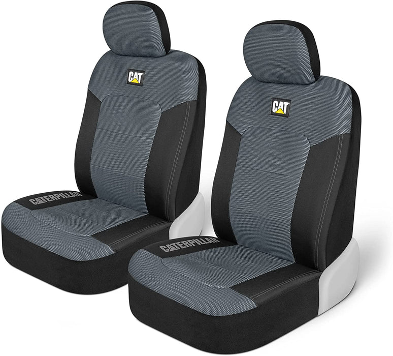 Meshflex Automotive Seat Covers for Cars Trucks and Suvs – Gray Car Seat Covers for Front Seats, Truck Seat Protectors with Comfortable Mesh Back, Set of 2