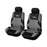 Car Seat Covers for 5 Seats Universal, Fabric Breathable Car Front & Rear Seat Protectors, with Tire Track Details, Airbag Compatible, Full Protection, Fits Most Cars Trucks Vans Suvs, Red Vehicle Seat Covers, Truck Accessories, Car Interior Accessories