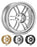 ENKEI RPF1 14X7" Racing Wheel Wheels 4X100 ET19/28 F1 Silver