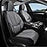 Car Seat Covers 5 Pieces, Full Set Universal Seat Covers for Cars, Waterproof Nappa Leather Auto Seat Protectors with Head Pillow, Car Interiors Fit for Most Sedans SUV Pick-Up Truck, Black