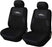 Car Seat Covers Universal Fit Full Set Car Seat Protectors Tire Tracks Car Seat Accessories - 9PCS, Red