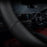 Leather Car Steering Wheel Cover, Ultra-Thin, Comfortable, Non-Slip, Breathable, Universal 15 Inches (Black)