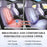 Universal Purple Leather Car Seat Covers Full Set - Waterproof Car Seat Protector Cushion for Front & Back Seats, Fits Most Auto Cars Truck SUV