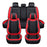 For 1 SEAT/5 SEAT Car Seat Covers Pu Leather Seats Cover Full Set Seat Cushion Cover Front Rear Seat Cover Universal SUV Trucks