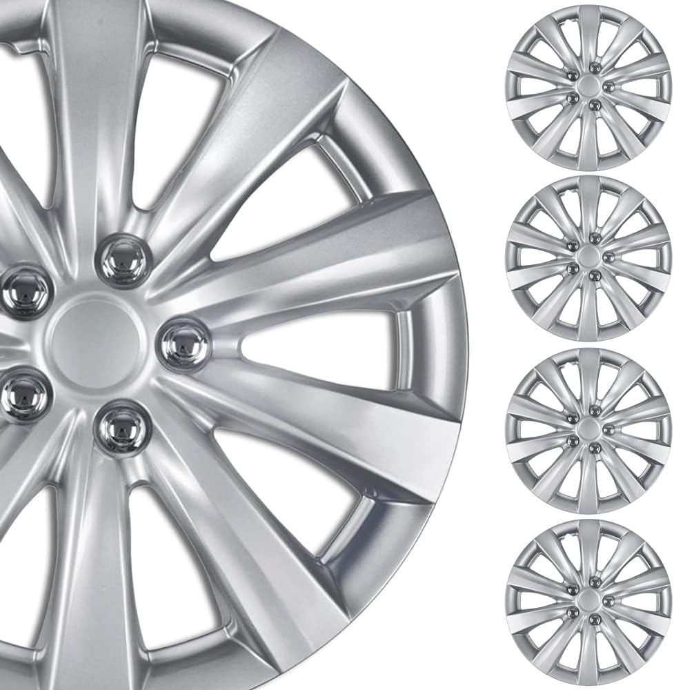Hubcaps Wheel Covers for Toyota Camry 16 Inch Hubcaps Set of 4, Snap-On Direct OEM Replacement for Toyota Corolla Hubcaps 16 Inch Wheel Covers Impact-Resistant High Durability (Full Set of 4)