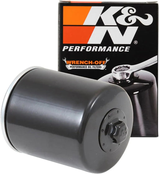 Motorcycle Oil Filter: High Performance, Premium, Designed to Be Used with Synthetic or Conventional Oils, Wrench off Nut: Fits Select Harley Davidson Motorcycles, KN-171B
