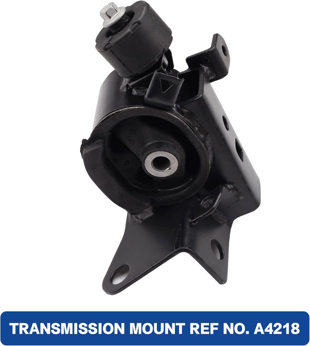 Engine Motor and Trans Mounts Compatible with 2003-2008 Corolaa (1.8L) and 2003-2008 Matrix(1.8L) and 2003-2008 Pontiac Vibe (1.8L) Auto Transmission Repklace OE A4220 A4219 A4218 A4221 Set of 4