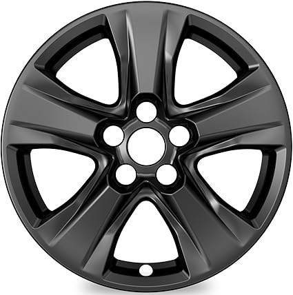 4-Pack Wheel Skins Compatible with Toyota RAV4 / RAV4 Hybrid 2019 2020 2021 2022 2023 2024, 17" 17 Inch Alloy Wheel, Snap-On Wheel Cover Replacement, Black Color