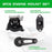 Engine Motor Mounts Compatible with 2012-2019 Nissan Versa/Versa Note 1.6L, 2014 Nissan Note, Replace OE A7368, A7369, A4361, Set of 4, Black, Metal, Rubber Frame