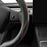 Nappa Leather Ultra-Thin Steering Wheel Cover, for Tesla Model 3/Y Steering Wheel Cover, Non-Slip Design and Interior Modification of Car Accessories （Black and Red）