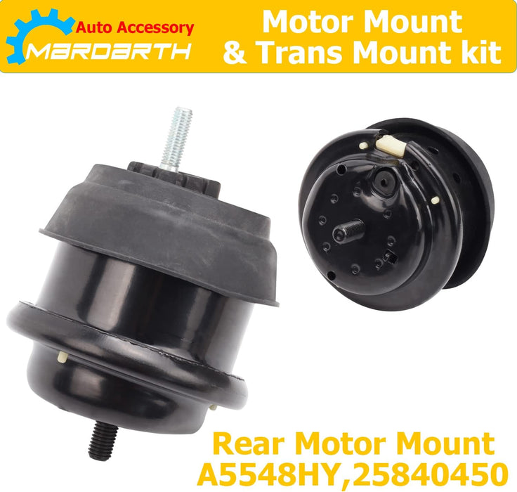 Engine Motor Mount Replacement for 2009-2019 Traverse Enclave Acadia Saturn 3.6L Automatic Transmission, Replace OE A5444 A5548HY A5549HY A5458HY