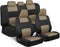 Revamp Your Ride with Our Stylish Red and Black PolyPro Car Seat Covers Full Set – Easy Installation for Front and Rear Seats in Trucks, Vans, and SUVs