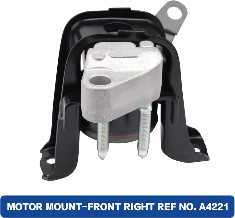 Engine Motor and Trans Mounts Compatible with 2003-2008 Corolaa (1.8L) and 2003-2008 Matrix(1.8L) and 2003-2008 Pontiac Vibe (1.8L) Auto Transmission Repklace OE A4220 A4219 A4218 A4221 Set of 4