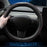 Nappa Leather Ultra-Thin Steering Wheel Cover, for Tesla Model 3/Y Steering Wheel Cover, Non-Slip Design and Interior Modification of Car Accessories （Black and Red）