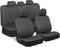 Revamp Your Ride with Our Stylish Red and Black PolyPro Car Seat Covers Full Set – Easy Installation for Front and Rear Seats in Trucks, Vans, and SUVs
