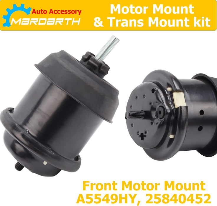 Engine Motor Mount Replacement for 2009-2019 Traverse Enclave Acadia Saturn 3.6L Automatic Transmission, Replace OE A5444 A5548HY A5549HY A5458HY
