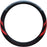 Microfiber Leather Steering Wheel Cover Breathable Auto Car Steering Wheel Cover for Women and Men Universal 15 Inches Red