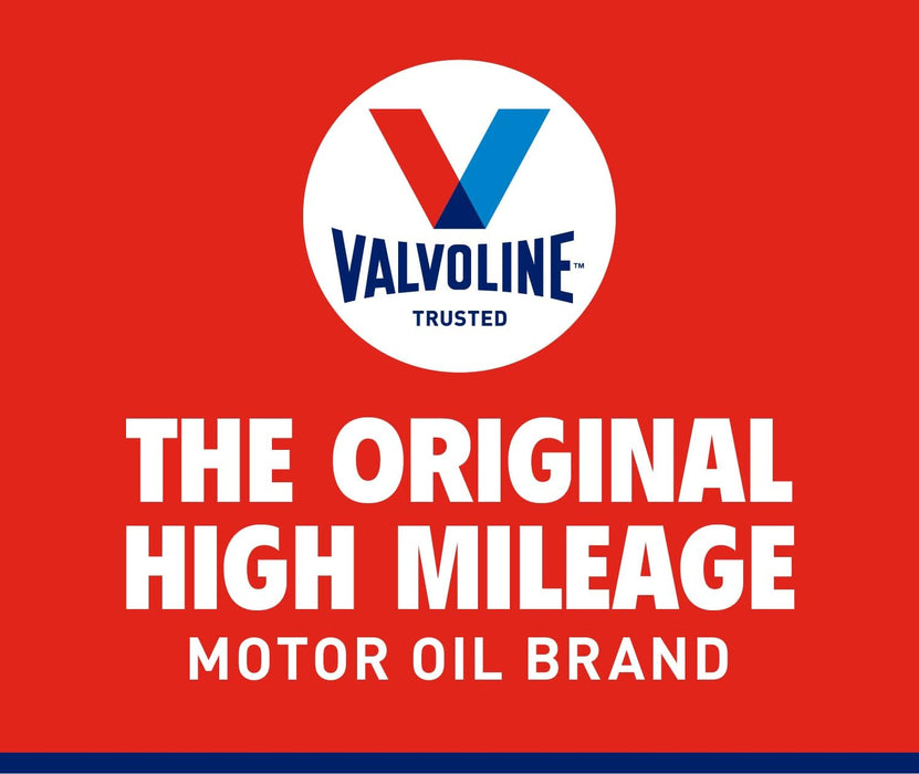 High Mileage with Maxlife Technology SAE 10W-30 Synthetic Blend Motor Oil 5 QT (Pack of 2)