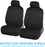 Polypro Car Seat Covers Full Set in Solid Black, Front and Rear Split Bench Seat Covers for Cars, Easy to Install Car Seats Cover Set and Accessories for Auto Trucks Van SUV - Solid Black
