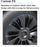 Hubcap Wheel Cover Replacement Compatible with 2017-2023 Model 3 R18 Aero Hub，Uberturbine Style Wheel Rim Protector ABS Kit Accessories Improvement -Set of 4 without Center Stickers（18-Inch Black）